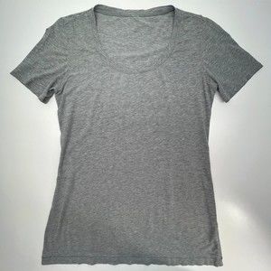 Lululemon Size 6 Women Love Tank Short Sleeves Scoop Neck Solid Gray